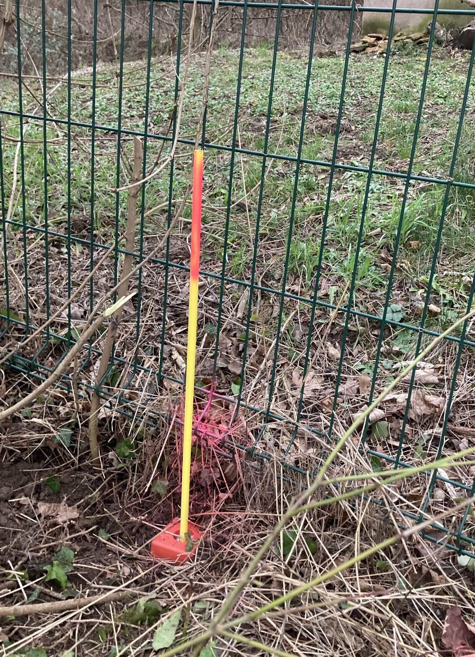Travaux fonciers, appareil de mesure